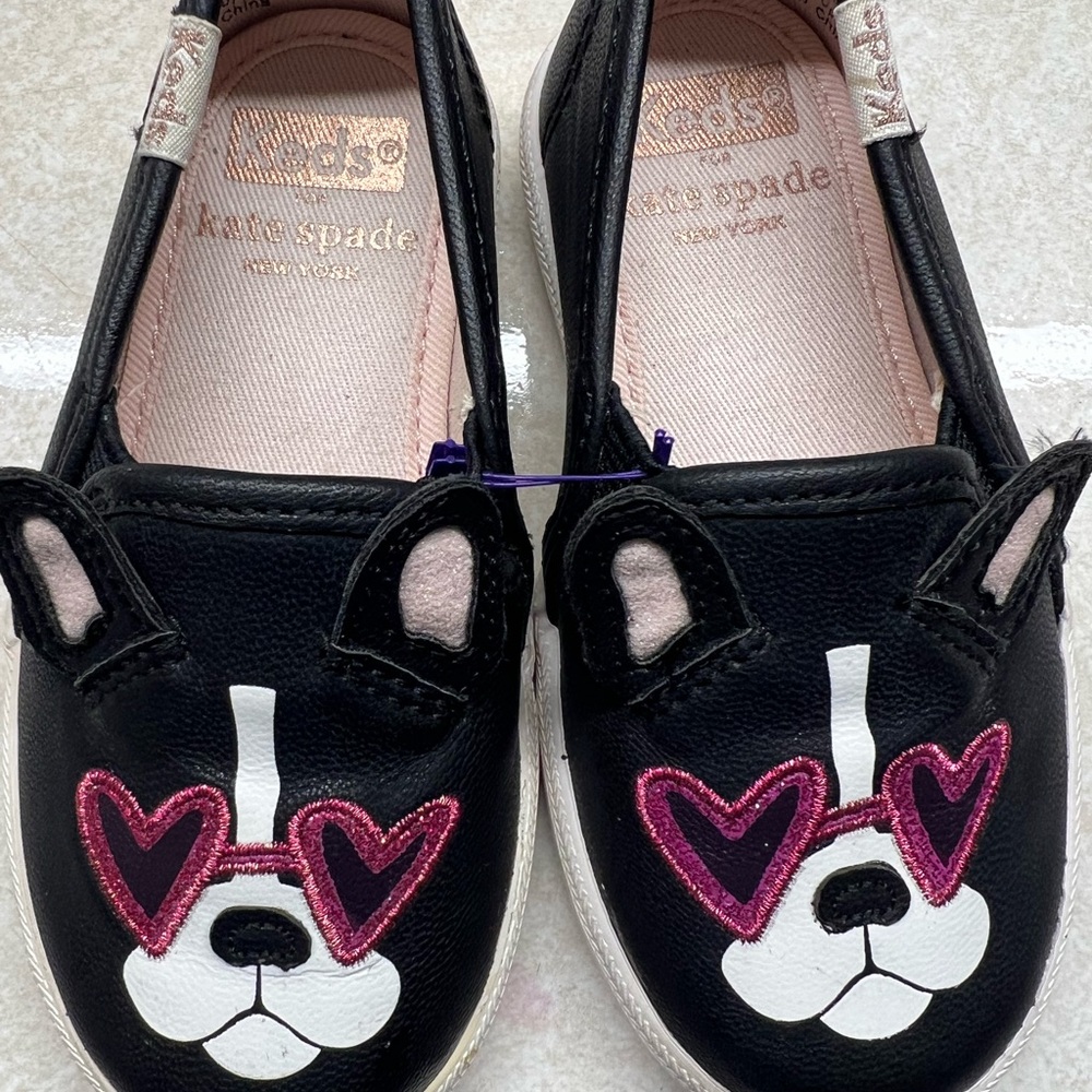 Kate Spade Black and Pink Sneakers with Playful Design